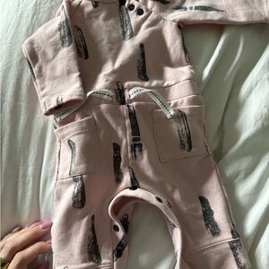 Pink and Black Kids One Piece